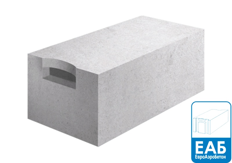Газобетонный блок ЕАБ D600 625x150x250